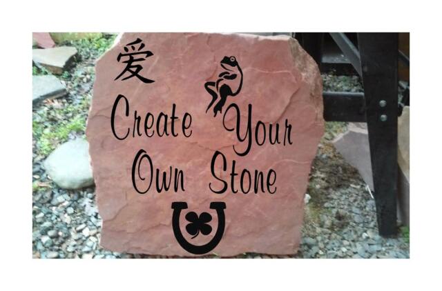 Personalized Garden Stone, Custom Engraved Stones, Gifts, Create Your Own Rock Engraving, Gifts - image 1