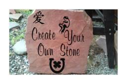 Personalized Garden Stone, Custom Engraved Stones, Gifts, Create Your Own Rock Engraving, Gifts - thumbnail 1