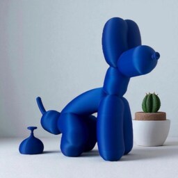 Pooping Balloon Dog Sculpture Quirky Desk Decor, Home Decor - thumbnail 2