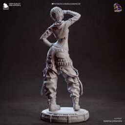 Warden Of Eidos - Sci-Fi Cyber Support Futuristic Cyberpunk Lily Resin Figure 16K - thumbnail 4