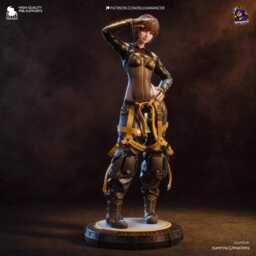 Warden Of Eidos - Sci-Fi Cyber Support Futuristic Cyberpunk Lily Resin Figure 16K - thumbnail 3