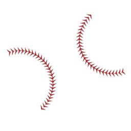 Large Baseball Seams Vinyl Wall Decal - Sports Fan Room Decor - thumbnail 2