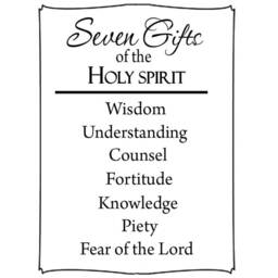7 Gifts Of The Holy Spirit Wall Decal - Bible Scripture Vinyl Stickers Christian Faith Art Spiritual Decor - Vwaq 561 - thumbnail 2