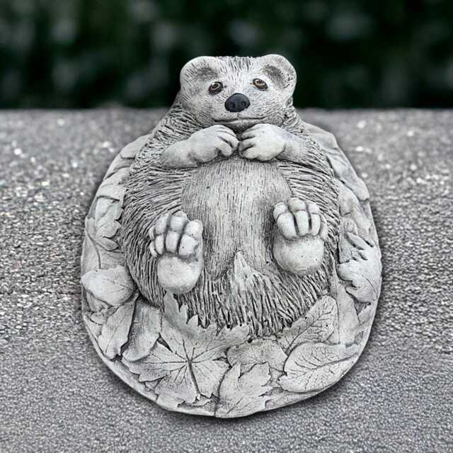 Relaxing Hedgehog Sculpture Outdoor Animal Figurine Cement Woodland Statue Handmade Art Lover Gift Front Door Decoration Yard - image 1