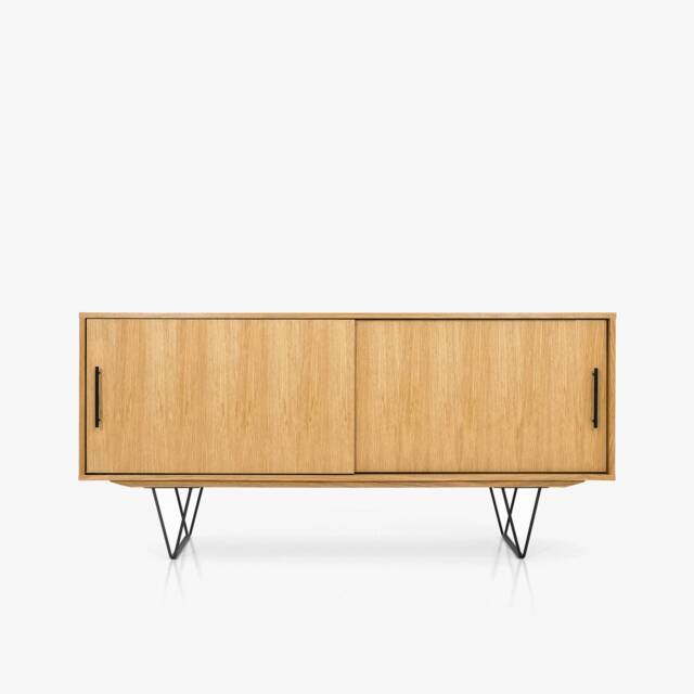 Mid-Century Sideboard, Dresser, Commode, Credenza Made Of Oak Vaneer - Livlo D-S06 - image 1