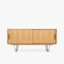 Mid-Century Sideboard, Dresser, Commode, Credenza Made Of Oak Vaneer - Livlo D-S06