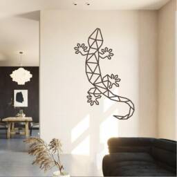 Geometric Lizard Wall Art, Minimalist, Modern, Abstract, Decal, Mural, Transfer, Boho -G032 , 5 Sizes, 36 Colour Options - thumbnail 3