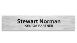 2 X 8 Inches Silver Personalized Name Plate-4 Custom Plate For Office, Office Plates Custom, Plate, Holder