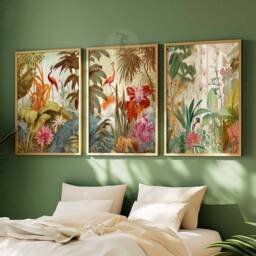 Henri Rousseau Floral Set Of 3 Posters, Boho Wall Print, Botanical Art, Tropical Decor, Jungle Aesthetic, Gift - thumbnail 3