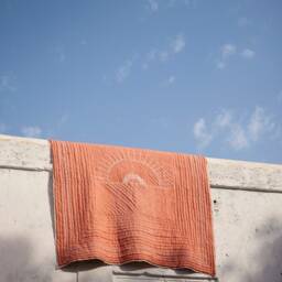King Size Kantha Quilt, Hand Block Printed Cotton Comforter, Geometric Jaipur Bedding - thumbnail 2