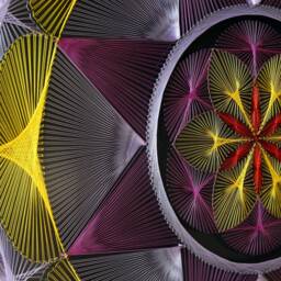 string Art Sacred Geometry Psychedelic Home Decor Wall D??cor Mandala Zen 3D New Age Spiritual Gift Meditation - thumbnail 2