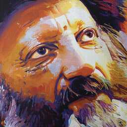 Rav Kook Painting Canvas Art - ?????? ?????? Judaica Wall Home Decor, Jewish Israel Gift - thumbnail 3