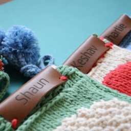 Short Christmas Stocking - Hand Knit 2 - thumbnail 4