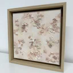 Pink Pearl Coral Reef - Unique Canvas Art Wall 3D Coastal Coastal Interiors Texture Modern Shell - thumbnail 3