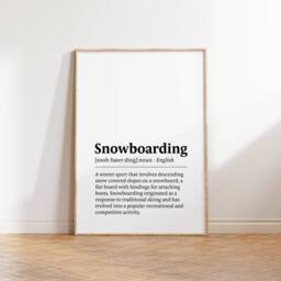 Snowboarding Print Set - Of 3 Snowboard Posters - Watercolour Art Prints Decoration Gift For Snowboarder Winter Sports - thumbnail 3