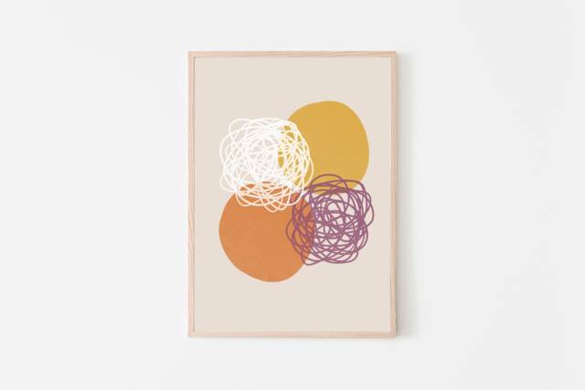 string Hopper Art, Sri Lankan Modern Asian Food Giclee Print, Fine Art Paper Home & Kitchen Decor For The Lover - image 1