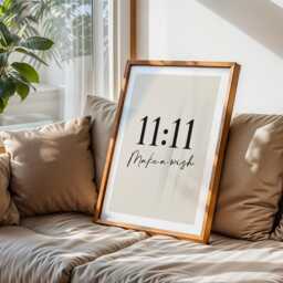 1111 Make A Wish Quote Wall Art, Modern Minimalist Decor, Positive Affirmation, Angel Number Print, Law Of Attraction, Prints For The Home - thumbnail 3