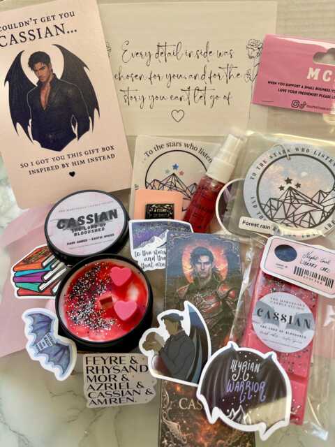 Cassian Gift Box - Acotar Set Lord Of Bloodshed Candle Book Boyfriend Night Court Fantasy Bookish - image 1