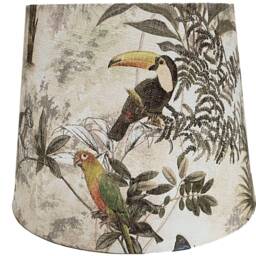 Jungle Bird Lampshade Ceiling Light Shade Tropical Parrot Toucan Leopard Monkey Print Themed Lampshades For Table Lamps Lights Decor - thumbnail 2