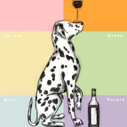 Customisable Dalmation Wall Art - Drawing, Print, Dog Lovers Gift, & Wine Unframed Or Digital Download - thumbnail 3