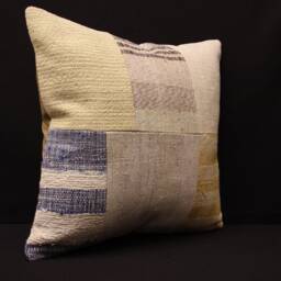 Mudcloth Pillow, 18x18 Patchwork Cover Home Decor Decorative Throw Pillows, Rustic Couch Designer Boho Pillow Case Livingroom, 4Kbf-269 - thumbnail 2