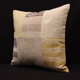 Mudcloth Pillow, 18x18 Patchwork Cover Home Decor Decorative Throw Pillows, Rustic Couch Designer Boho Pillow Case Livingroom, 4Kbf-269 - thumbnail 3