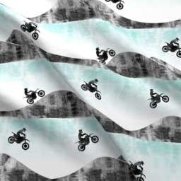 Motocross Baby Blanket-Dirt Bike Personalized Minky Blanket-Motorcross Blanket-Motocycle Boy Girl Blanket Nursery - thumbnail 2