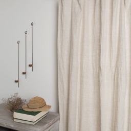 Linen Curtain -Linen Drape-Washed Panel - Drape With Ties-Window Treatments-Linen Panel-Width 55''(140cm X Custom Length - thumbnail 2