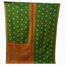 Handmade Vintage Cotton Kantha Quilt Bohemian Throw Blanket - thumbnail 3