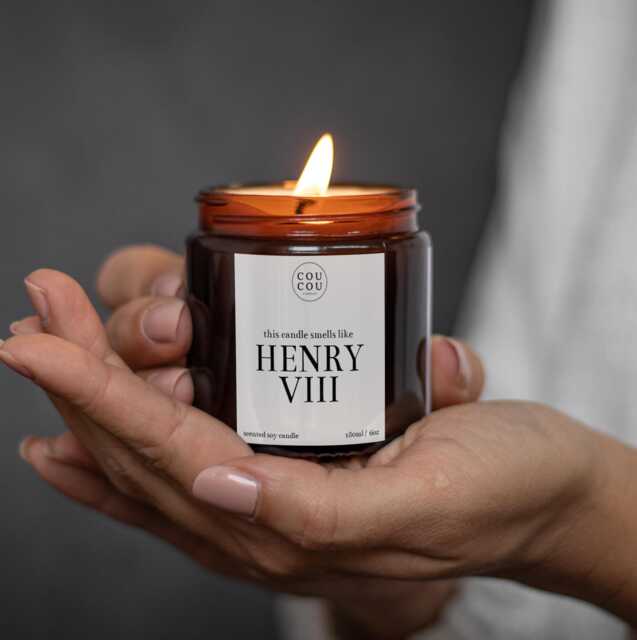 Henry Viii Candle, Gift For History Lovers, Luxury Soy Wax - image 1