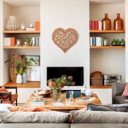 Personalized Wooden Heart Wall Sculpture Handcrafted Piece With A Distinctive Character - thumbnail 3