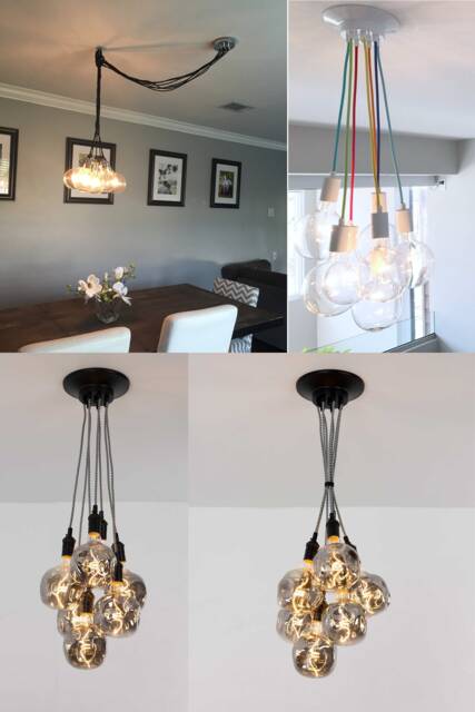 Contemporary Bubble Chandelier For Modern Dining Room - 7 Light Cluster Pendant - image 1