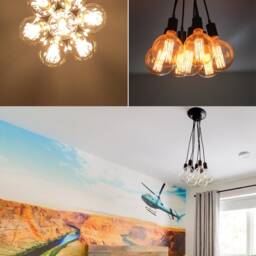 Contemporary Bubble Chandelier For Modern Dining Room - 7 Light Cluster Pendant - thumbnail 3