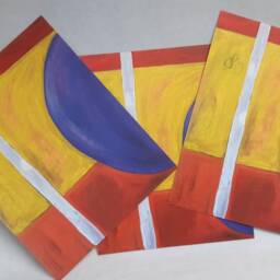 Abstract Art Print 8 X 10 Contemporary Modern Wall Colorful High Quality Archival Inks - thumbnail 3