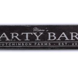 Party Barn Sign, Decor, Wall Rustic - Hand Made Distressed Wood Decor - thumbnail 2