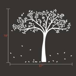 Tree Decals Large Nursery Tree Stunning Wall Tattoos Mural Removable Vinyl Wall Sticker - 192 - thumbnail 3