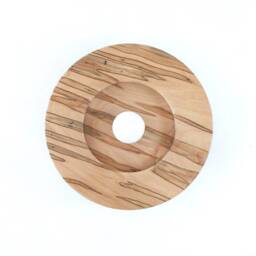 Ambrosia Maple Bohemian Light Fixture Round Sconce Brdside Wood Lamp Kitchen Wall Entry - thumbnail 2