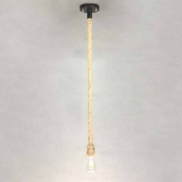 Hanging Rope Lighting-Hemp Lighting Fixtures-Decorative Pendant Light-Ceiling Lamp-Wire Lamps-Holiday Lighting-Natural Style Lamps - thumbnail 3