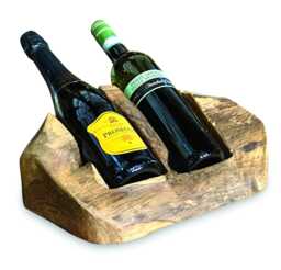 Driftwood Wine Holder Double Bottle - thumbnail 1