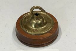 Brass Ceiling Hook Lamp Chandelier Light Wall Patras Wooden Mount Hanging Chain Antique Old