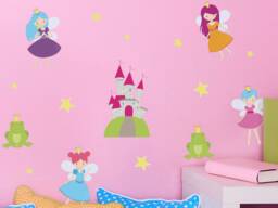 Princess Fairies Stickaround Wall Stickers, Fairy Decal, Decor, Stickers - thumbnail 1