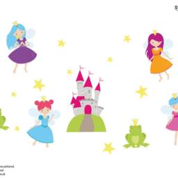 Princess Fairies Stickaround Wall Stickers, Fairy Decal, Decor, Stickers - thumbnail 2