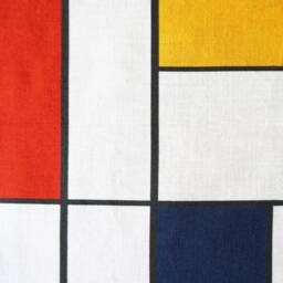 Bauhaus Pillow Case Organic Cotton, De Stijl 40x40cm 16x16 - thumbnail 4