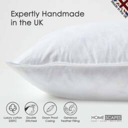 Luxury Duck Feather Cushion Pad Inner Inserts Ethically Sourced With Down-Proof Cotton Cover - Oeko-Tex Certified - thumbnail 2