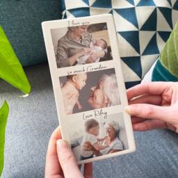 Ceramic Photo Tile For Grandma - Mother's Day Gift Nanna Print Gran Thank You Nan Photograph Memories Frame - thumbnail 3