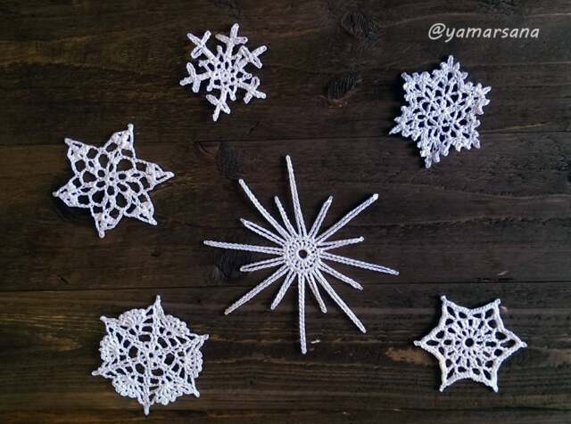 Crochet Snowflakes Winter Decoration Christmas White Lace Snowflake Ee Decorations - image 1