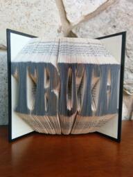 Truth - Folded Book Art Fully Customizable, Lawyer Or Detective - thumbnail 1