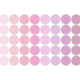 Pack Of 40 Pink & Purple Polka Dot Wall Stickers, Pastel Baby Girl Nursery Decals, Girl Room Decor Idea, Violet Stickers - thumbnail 3