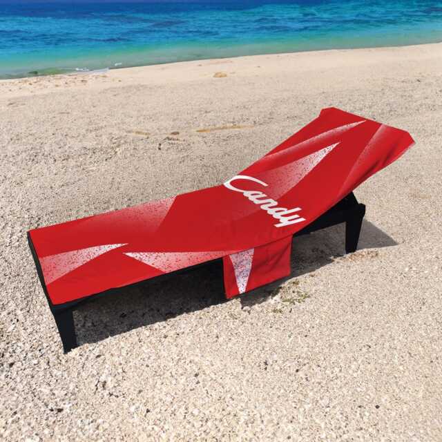 Liverpool - 1989 Home Kit Red Football Sunbed Towel With Pockets - image 1