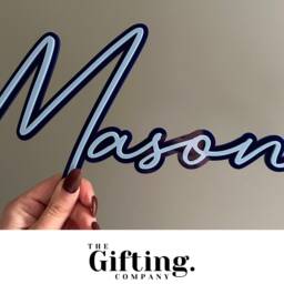 Personalised Wooden Name Sign - Nursery Wall D??cor, Kids Room Art - thumbnail 3